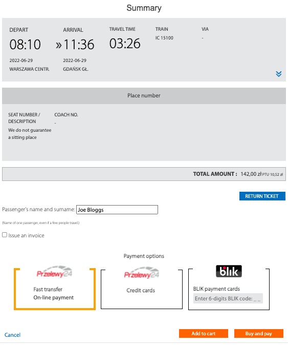 How To Buy Pkp Intercity Tickets Online Finding Poland