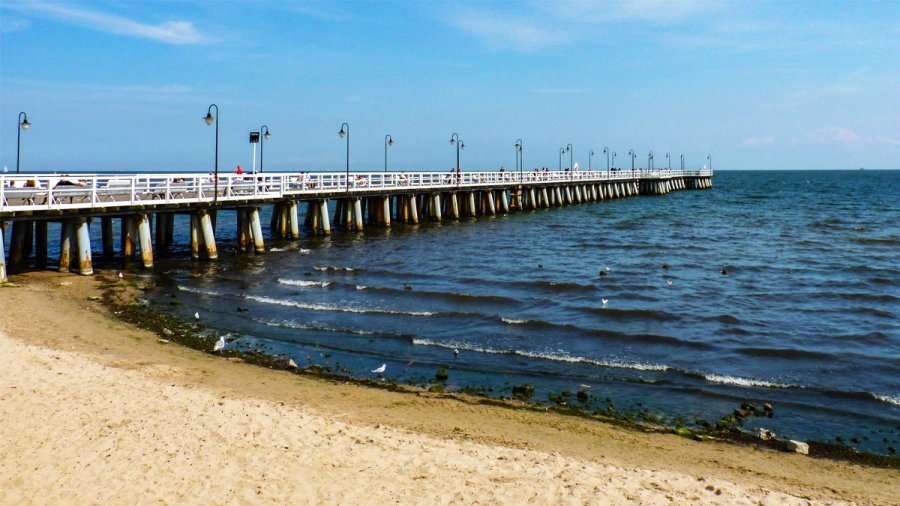 Gdynia Orlowo Pier, at Gdynia Orlowo beach