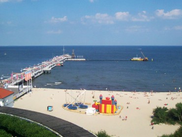 Sopot pier and Baltic Sea