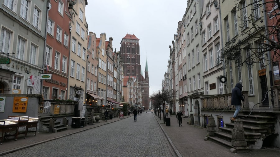 Ulica Piwna in Gdańsk