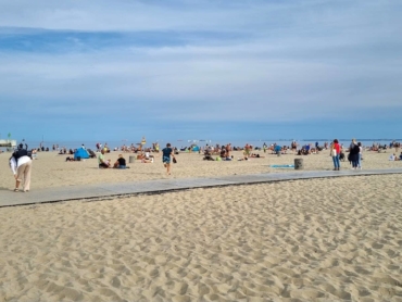 Gdynia City Beach in the summer