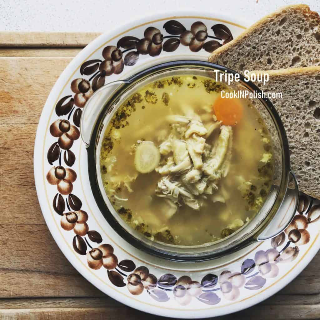 Polish tripe soup
