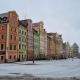 Wintry scene on Wrocław Market Square