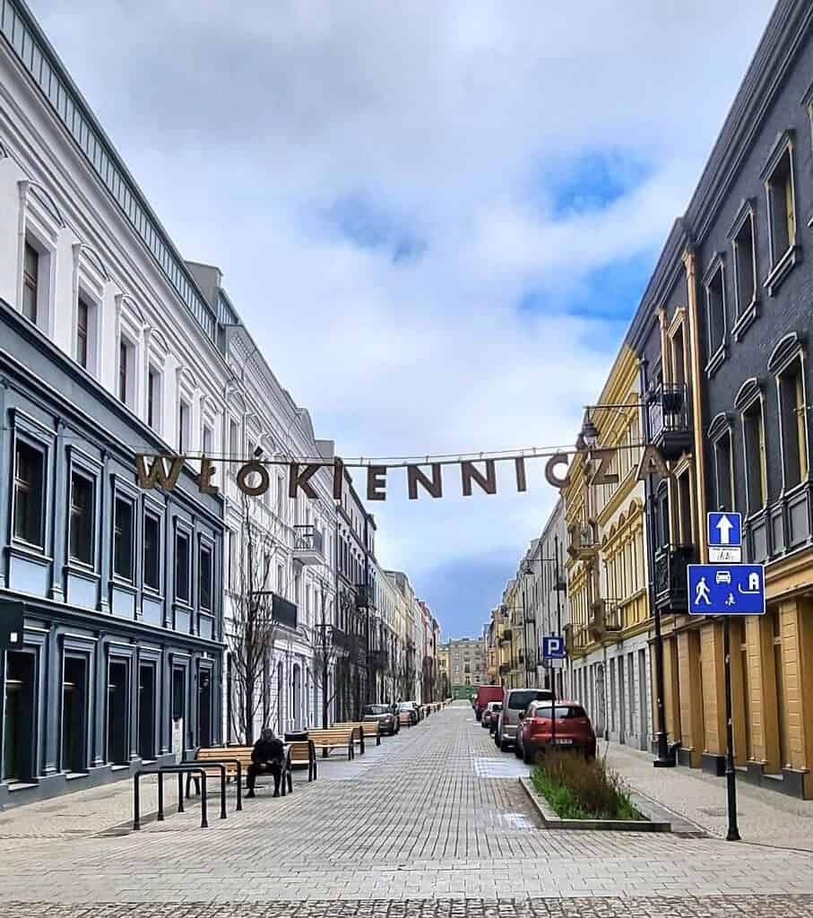 Włókiennicza Street in Lodz