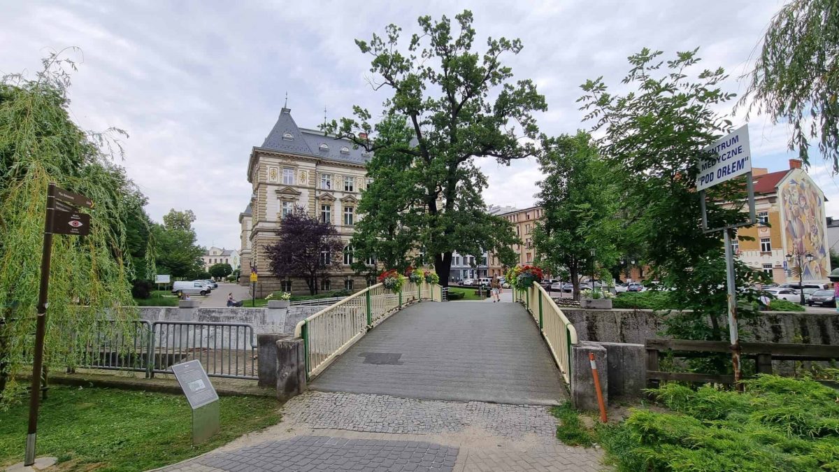 crooked bridge in Bielsko-Biała