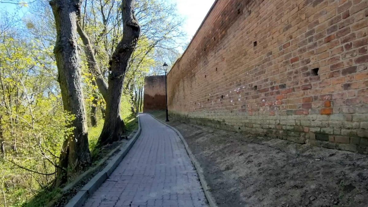 Defensive walls in Chełmno, Poland
