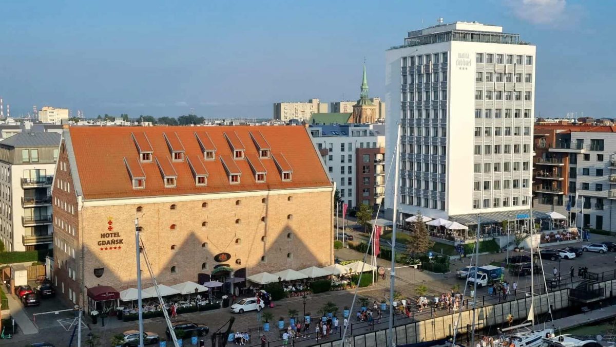 Hotel Gdańsk seen from above