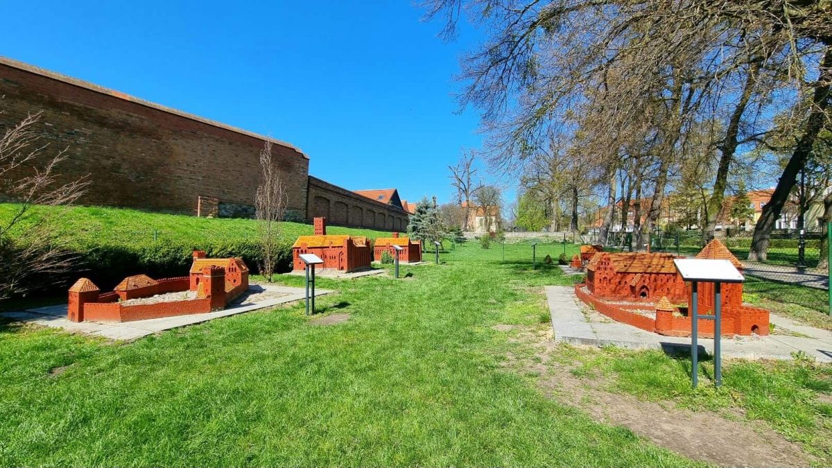 Miniature Park of Teutonic Castles - a main sight in Chełmno, Poland