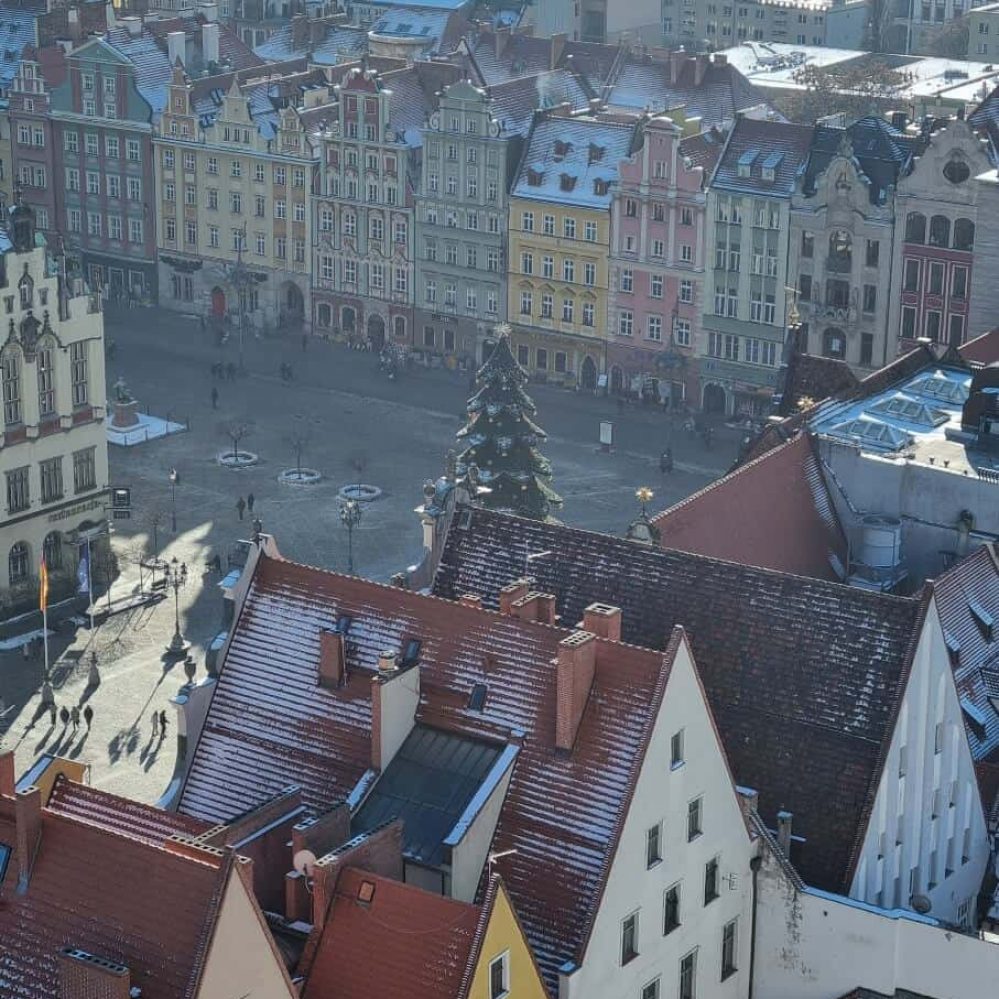 View of Wrocław Market Square from St. Elizabeth's Church